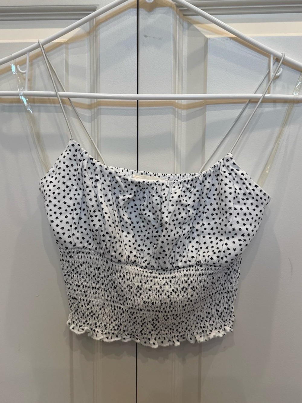 Pacsun LA Hearts White Cami with Black Star Print